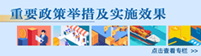 重要政策舉措及實(shí)施效果